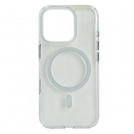 Husa spate pentru iPhone 15 Pro Max Berlia Sheen Magsafe - Alb