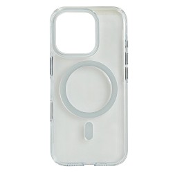 Husa spate pentru iPhone 16 Pro Berlia Sheen Magsafe - Alb