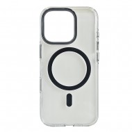 Husa spate pentru iPhone 16 Pro Max Berlia Sheen Magsafe - Gri inchis