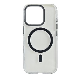 Husa spate pentru iPhone 16 Pro Max Berlia Sheen Magsafe - Gri inchis
