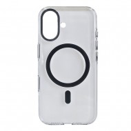Husa spate pentru iPhone 16 Berlia Sheen Magsafe - Gri inchis
