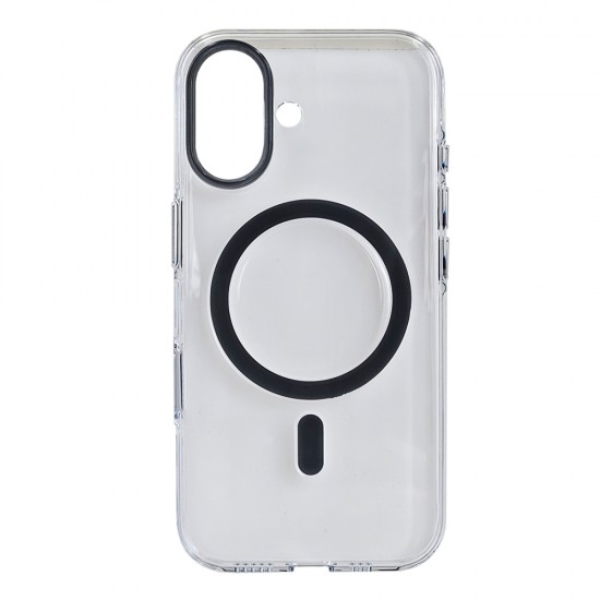 Husa spate pentru iPhone 16 Berlia Sheen Magsafe - Gri inchis