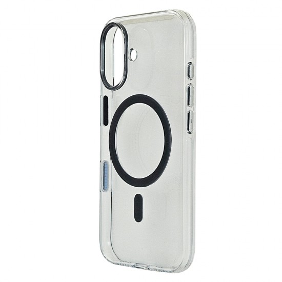Husa spate pentru iPhone 16 Berlia Sheen Magsafe - Gri inchis