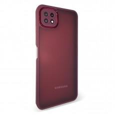 Husa spate pentru Samsung Galaxy A22 5G - Catwalk Case Visiniu