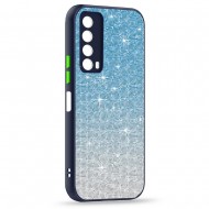 Husa spate pentru Huawei P Smart 2021 - Glam Case Albastru / Verde