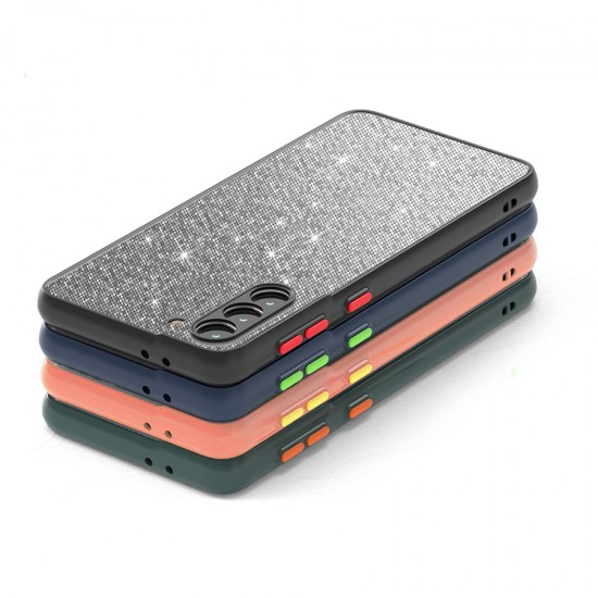 Husa spate pentru Samsung Galaxy A11 - Glam Case Corai / Galben