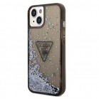Husa spate pentru iPhone 14 Plus - Guess Liquid Glitter Negru