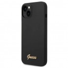 Husa spate pentru iPhone 14 Plus - Guess Metal Logo Negru