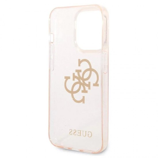 Husa spate pentru iPhone 14 Pro Max - Guess Solid Glitter Roz