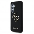 Husa spate pentru Samsung Galaxy S25 Guess Metal Logo - Negru
