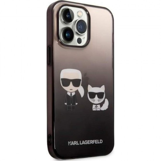 Husa spate pentru iPhone 14 Pro Max - Gradient Karl Lagerfeld Negru