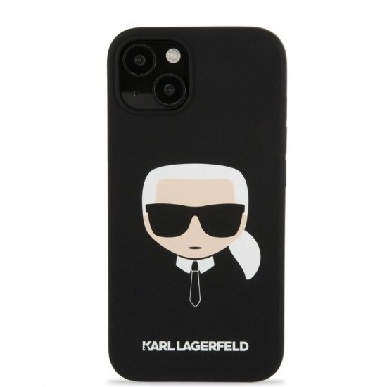 Husa spate pentru iPhone 14 Plus - Iconic Silicon Karl Lagerfeld Negru