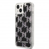 Husa spate pentru iPhone 14 - Monogram Liquid Glitter Karl Lagerfeld