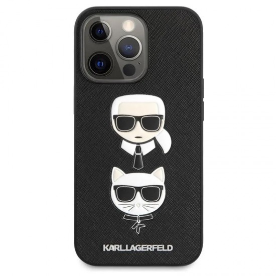 Husa spate pentru iPhone 13 Pro - Iconic Saffiano Karl Lagerfeld