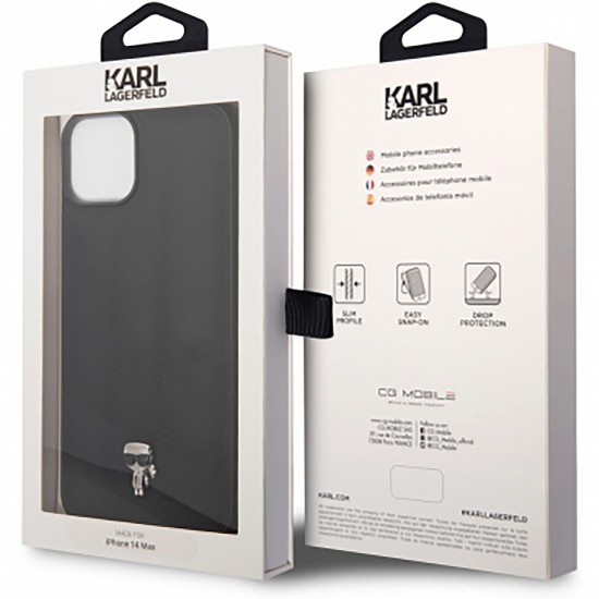 Husa spate pentru iPhone 14 - Puffy Karl Lagerfeld Negru