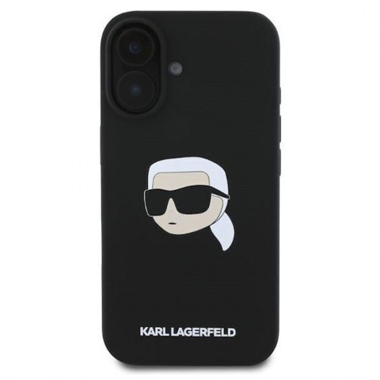 Husa spate pentru iPhone 16 Karl Lagerfeld Magsafe - Negru