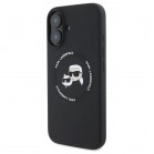 Husa spate pentru iPhone 16 Karl Lagerfeld Magsafe - Negru