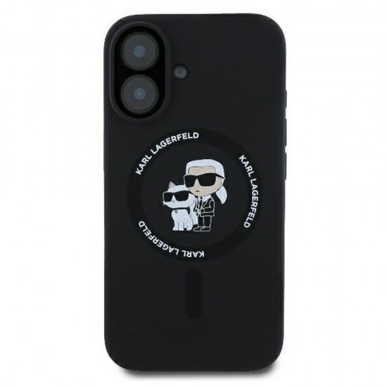 Husa spate pentru iPhone 16 Plus Karl Lagerfeld Magsafe - Negru