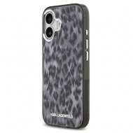 Husa spate pentru iPhone 17 Karl Lagerfeld Leopard Magsafe - Gri