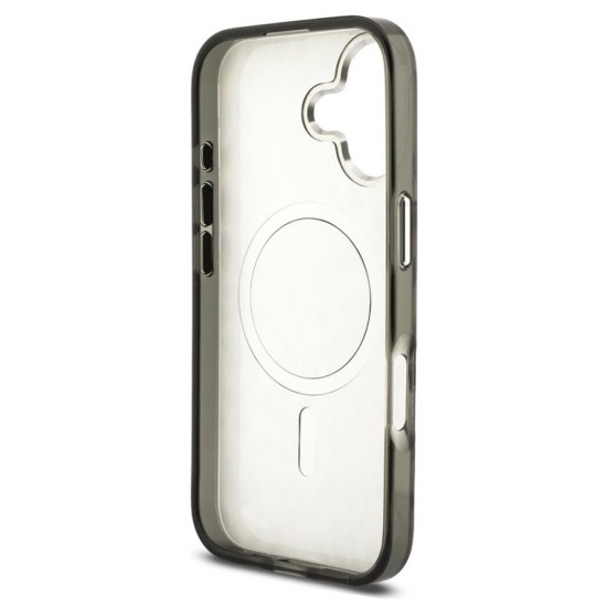 Husa spate pentru iPhone 17 Karl Lagerfeld Leopard Magsafe - Maro