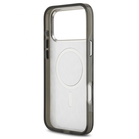 Husa spate pentru iPhone 17 Pro Karl Lagerfeld Leopard Magsafe - Gri