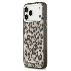 Husa spate pentru iPhone 17 Pro Max Karl Lagerfeld Leopard Magsafe - Maro
