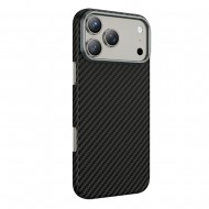 Husa spate pentru iPhone 17 Pro Max Keephone Kevilar Magsafe - Negru