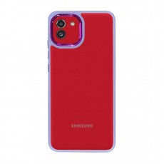 Husa spate pentru Samsung Galaxy A03 - Leaf Case Mov