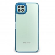 Husa spate pentru Samsung Galaxy A22 5G - Leaf Case Albastru