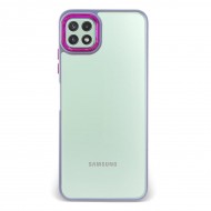 Husa spate pentru Samsung Galaxy A22 5G - Leaf Case Mov