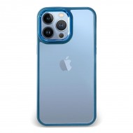 Husa spate pentru iPhone 14 Pro Max - Leaf Case Albastru