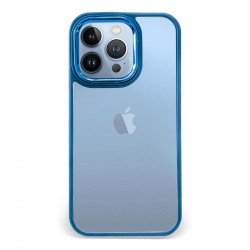 Husa spate pentru iPhone 14 Pro - Leaf Case Albastru
