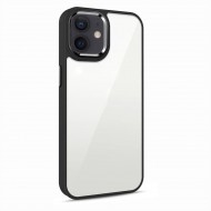 Husa spate pentru iPhone 12 - Leaf Case Negru