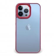 Husa spate pentru iPhone 13 Pro Max - Leaf Case Visiniu