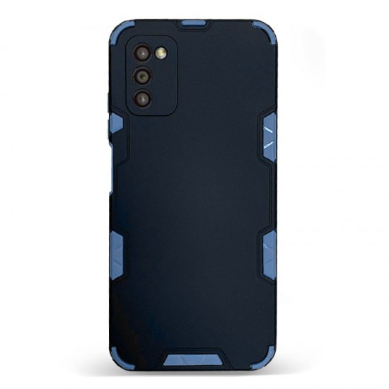 Husa spate pentru Samsung Galaxy A02S - Mantis Case Negru / Albastru