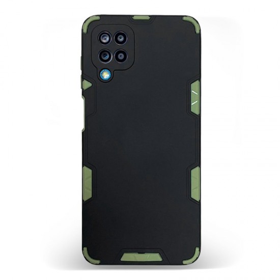 Husa spate pentru Samsung Galaxy A12 - Mantis Case Negru / Verde