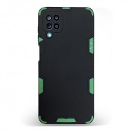 Husa spate pentru Samsung Galaxy A12 - Mantis Case Negru / Verde Crud