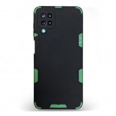 Husa spate pentru Samsung Galaxy A12 - Mantis Case Negru / Verde Crud