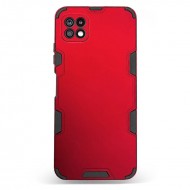 Husa spate pentru Samsung Galaxy A22 5G - Mantis Case Rosu / Negru