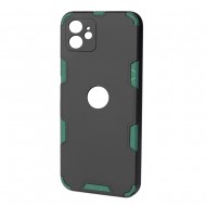 Husa spate pentru iPhone 12 - Mantis Case Negru / Vernil