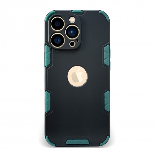 Husa spate pentru iPhone 13 Pro - Mantis Case Negru / Verde Crud