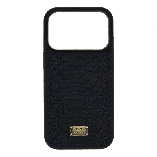 Husa spate pentru iPhone 17 Pro Max Keephone Python - Negru