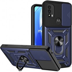 Husa spate pentru Motorola Moto E20- Slide Case Albastru Inchis