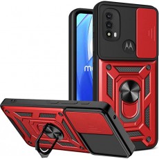 Husa spate pentru Motorola Moto E20- Slide Case Rosu