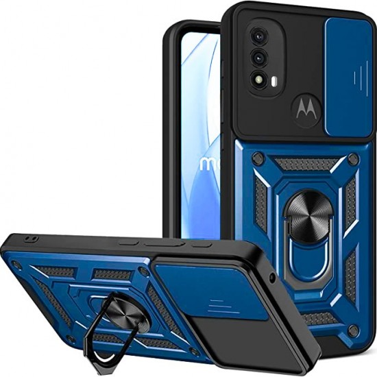 Husa spate pentru Motorola Moto E40- Slide Case Albastru Deschis