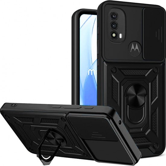 Husa spate pentru Motorola Moto E40- Slide Case Negru