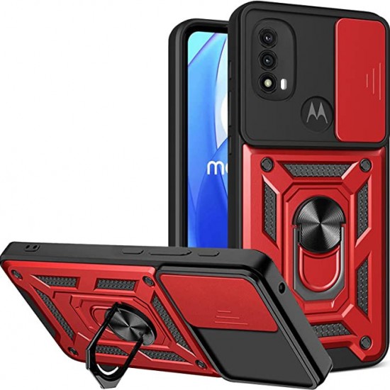 Husa spate pentru Motorola Moto E40- Slide Case Rosu