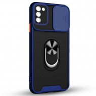 Husa spate pentru Samsung Galaxy A03S - Slide Case Albastru