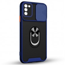 Husa spate pentru Samsung Galaxy A02S - Slide Case Albastru