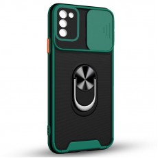 Husa spate pentru Samsung Galaxy A03S - Slide Case Verde